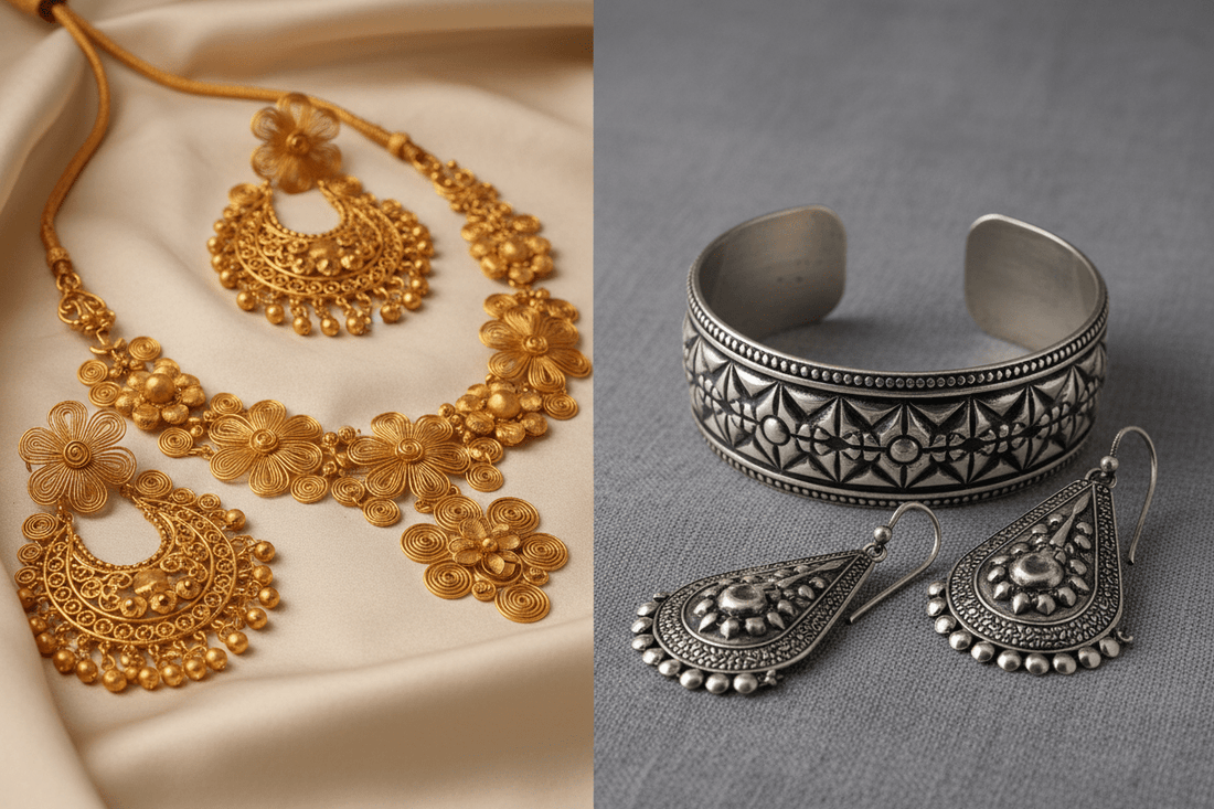 Gold vs Silver Jewellery – What to Choose? - Kala Jewels