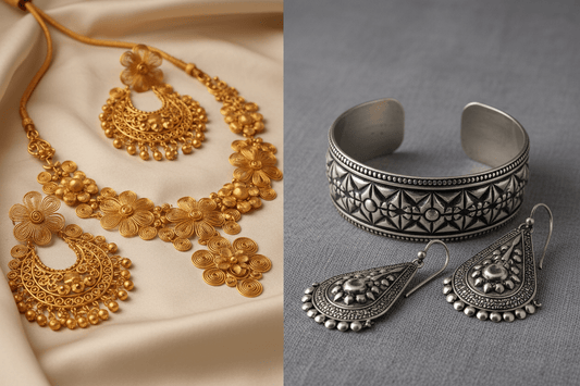 Gold vs Silver Jewellery – What to Choose? - Kala Jewels