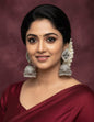 Glass & Stone silver Earrings - Kala Jewels