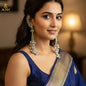 Kashmiri Silver Oxidised Chand Bali Jhumka Earrings with Ghungroo Dangles for Women - Kala Jewels