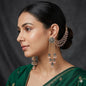 Traditional Indian Kaan Chain earrings - Kala Jewels