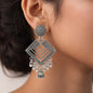 Traditional Oxidised Long Jhumka Earrings - Kala Jewels